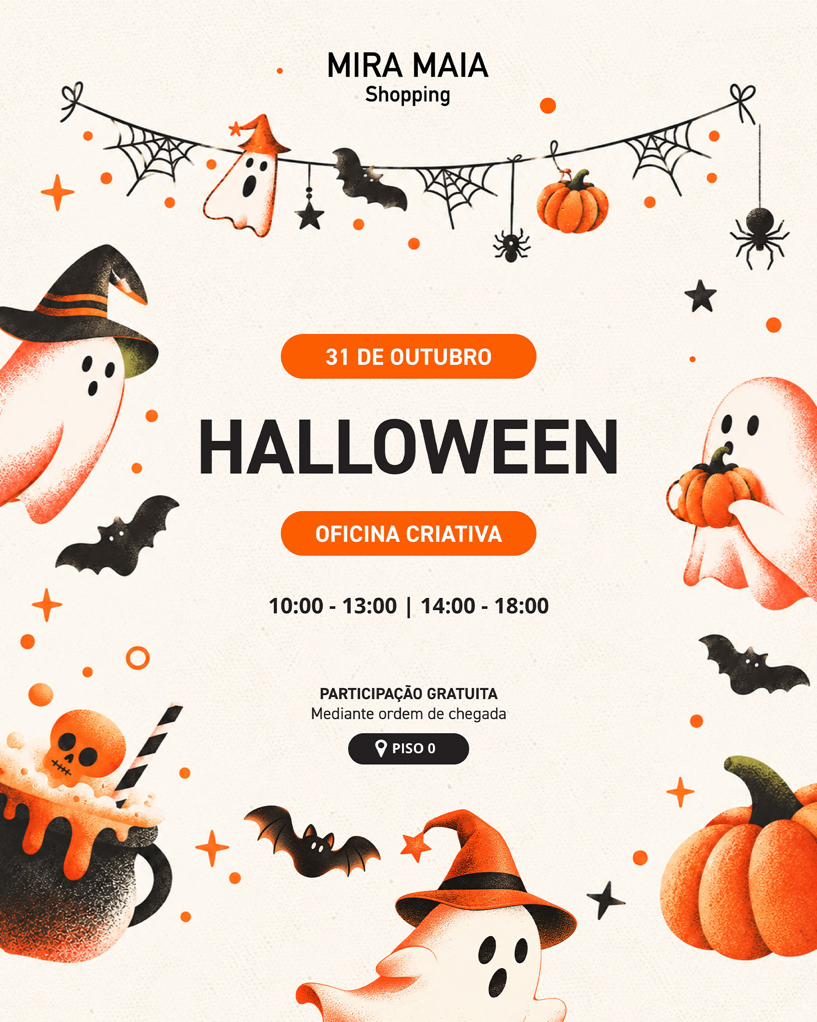 Este Halloween, a criatividade vai ganhar um toque assustador no Mira Maia Shopping