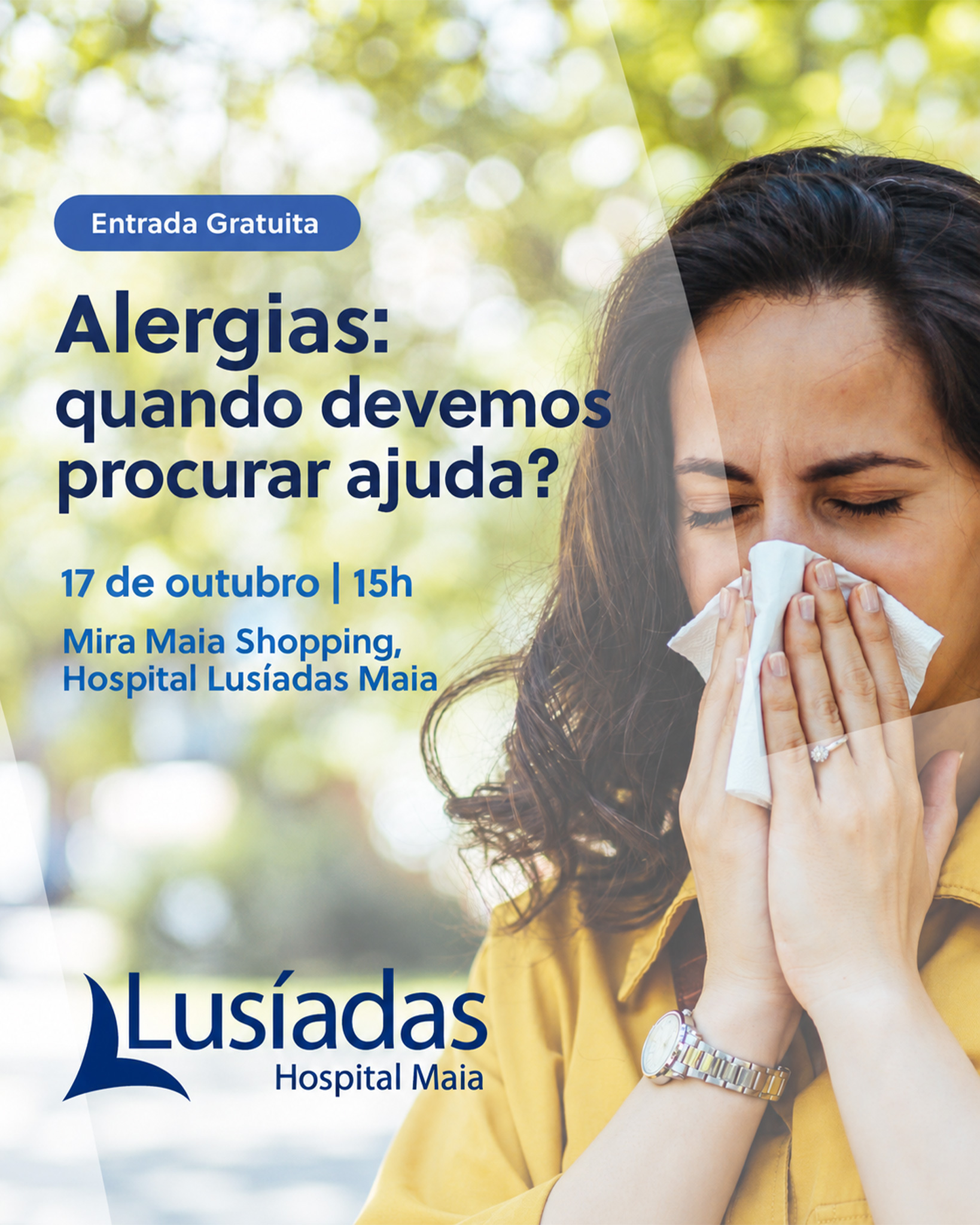 Palestra sobre alergias Lusíadas Hospital Maia